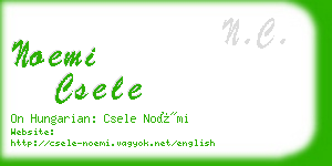 noemi csele business card